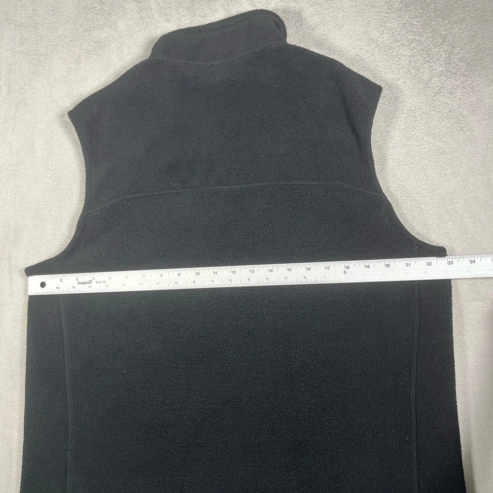 Patagonia Mens Synchilla Fleece Vest Size Large L Black Full Zip Pockets Outdoor